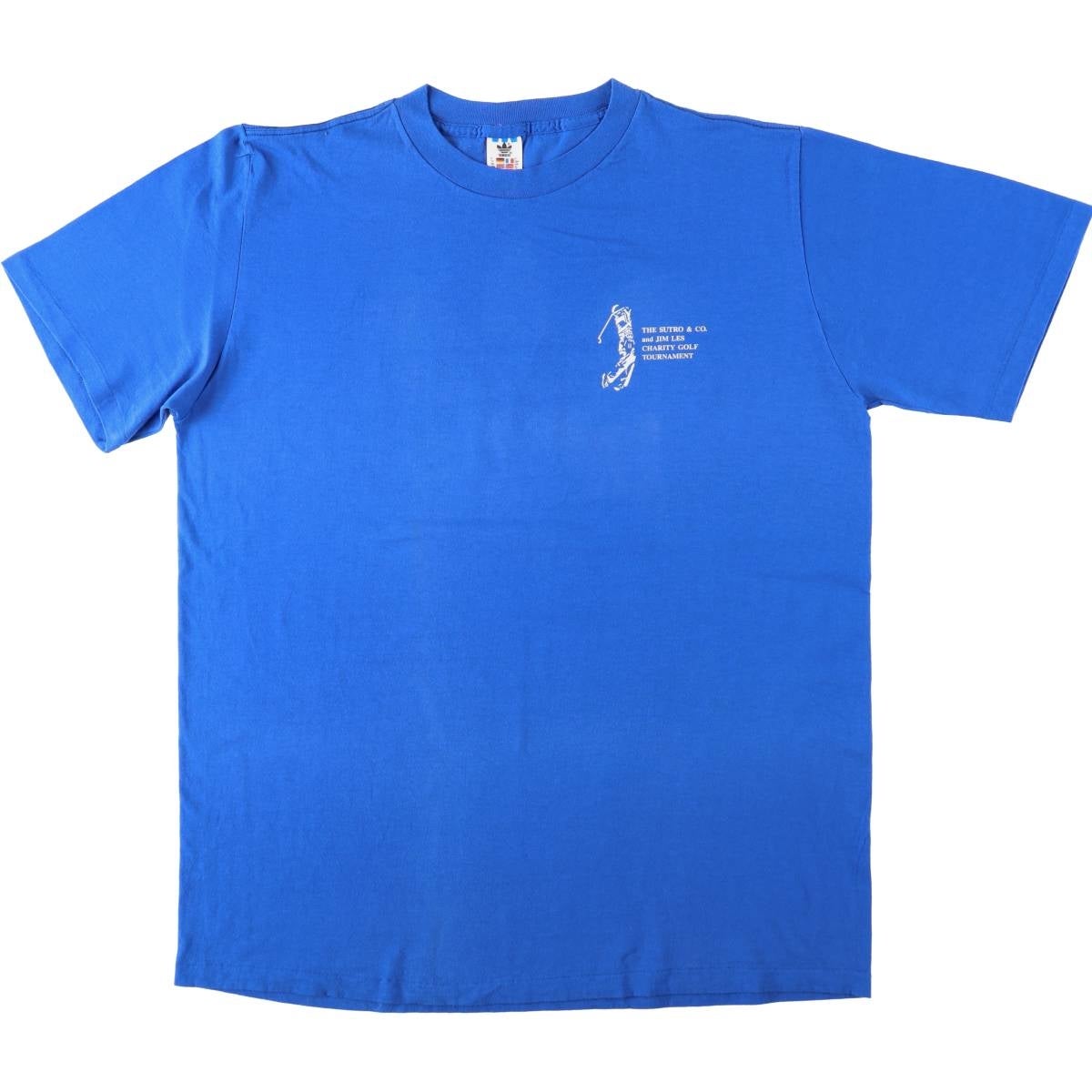古着 80～90年代 アディダス adidas スポーツTシャツ USA製 メンズXL