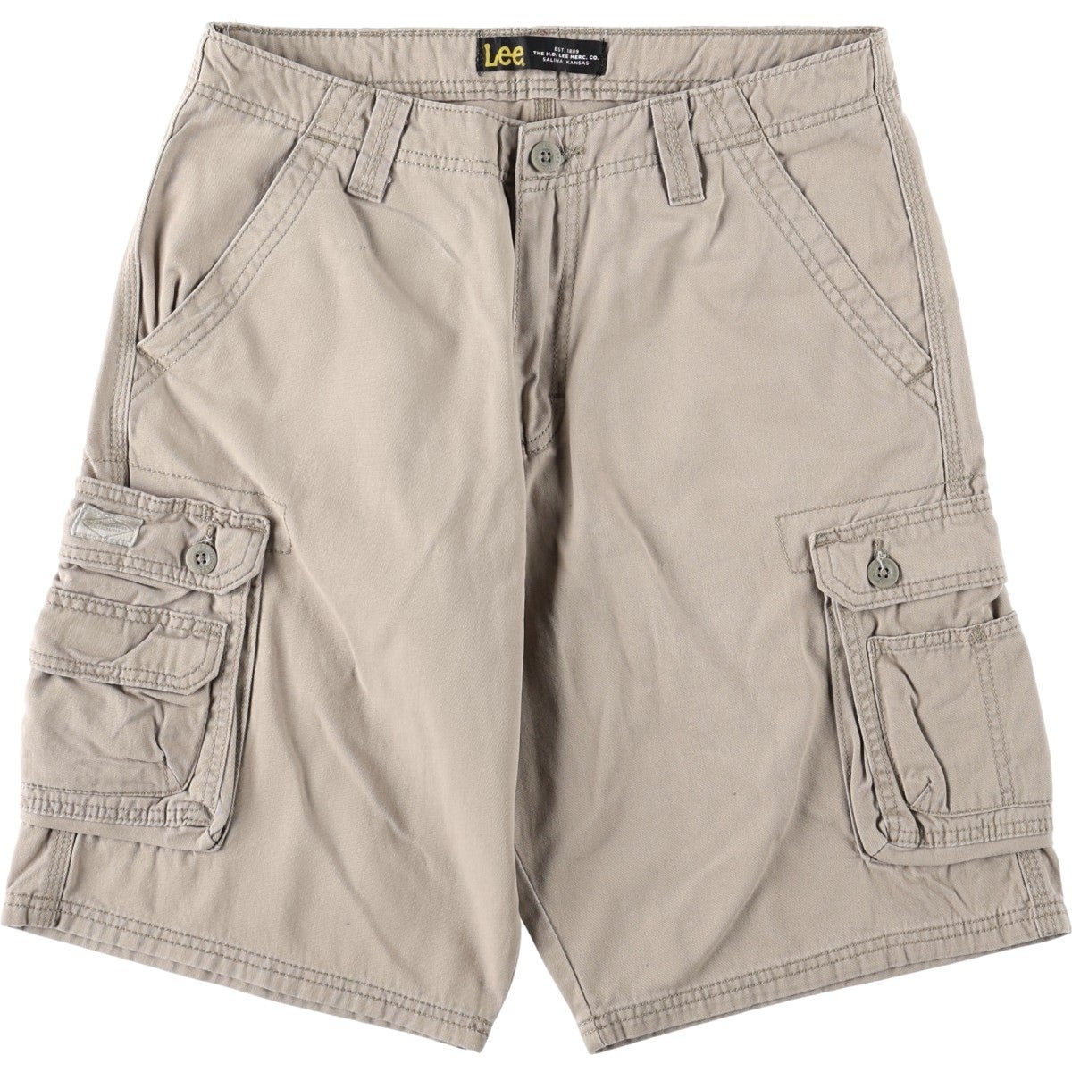 古着 リー Lee カーゴショーツ ハーフパンツ レディースXL(w31)相当