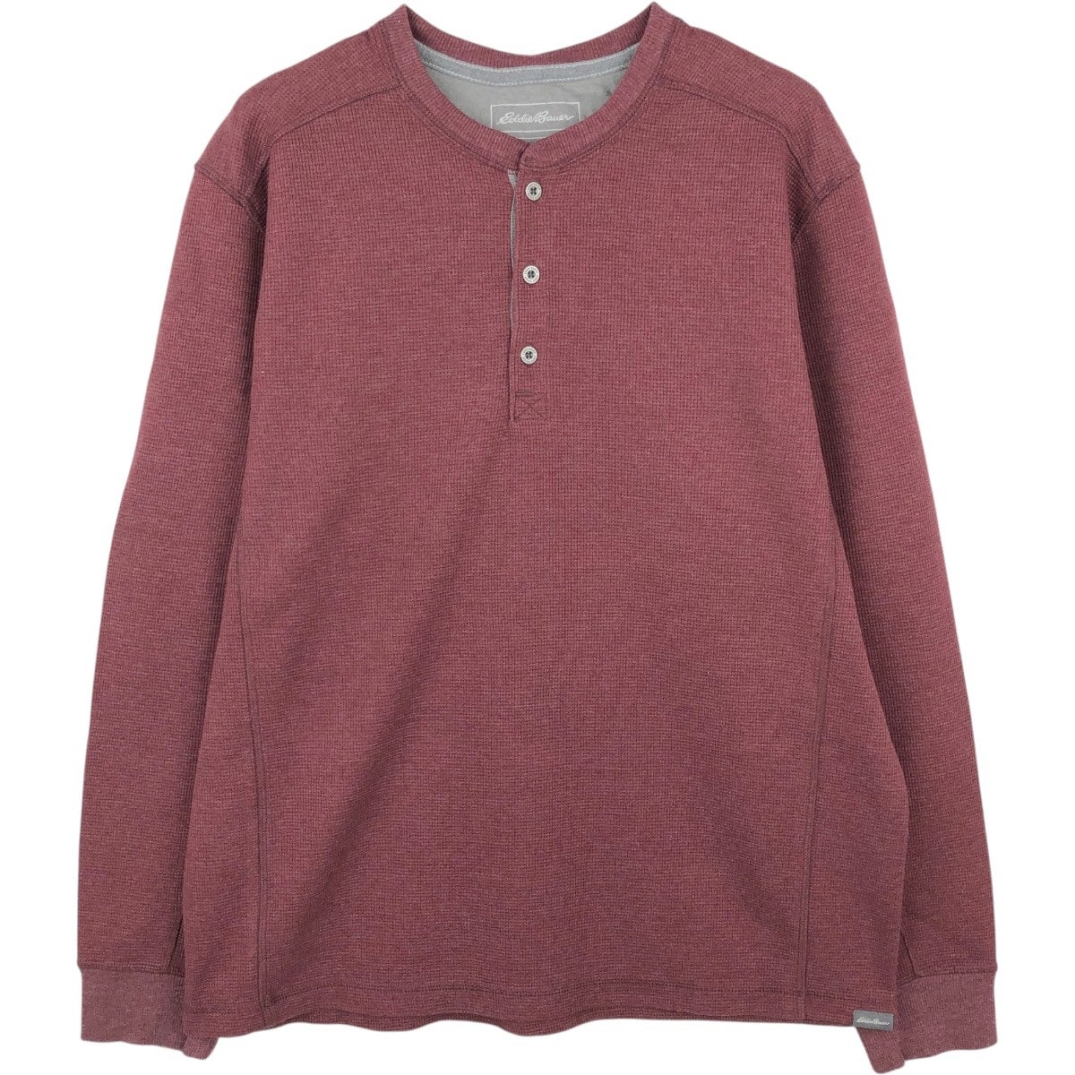 古着 エディーバウアー Eddie Bauer ヘンリーネック サーマルロンT