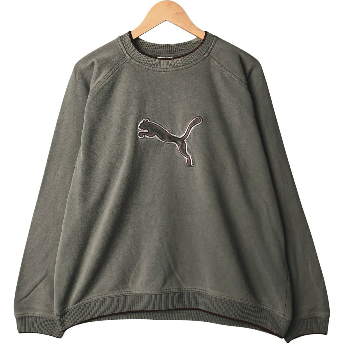 古着 80年代 プーマ PUMA ロゴスウェットシャツ トレーナー メンズL