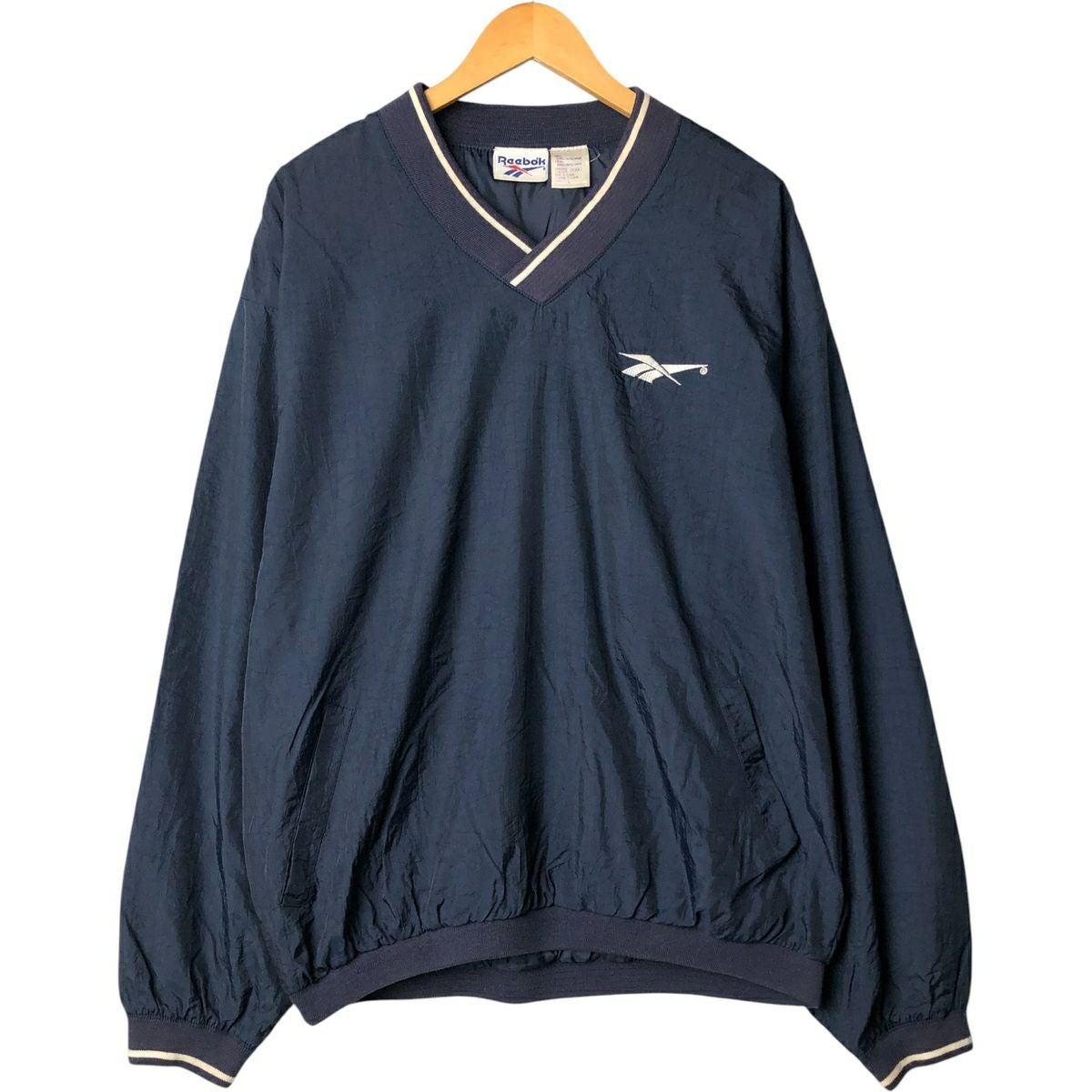 古着 90年代 リーボック Reebok リップストップ ヘンリーネック