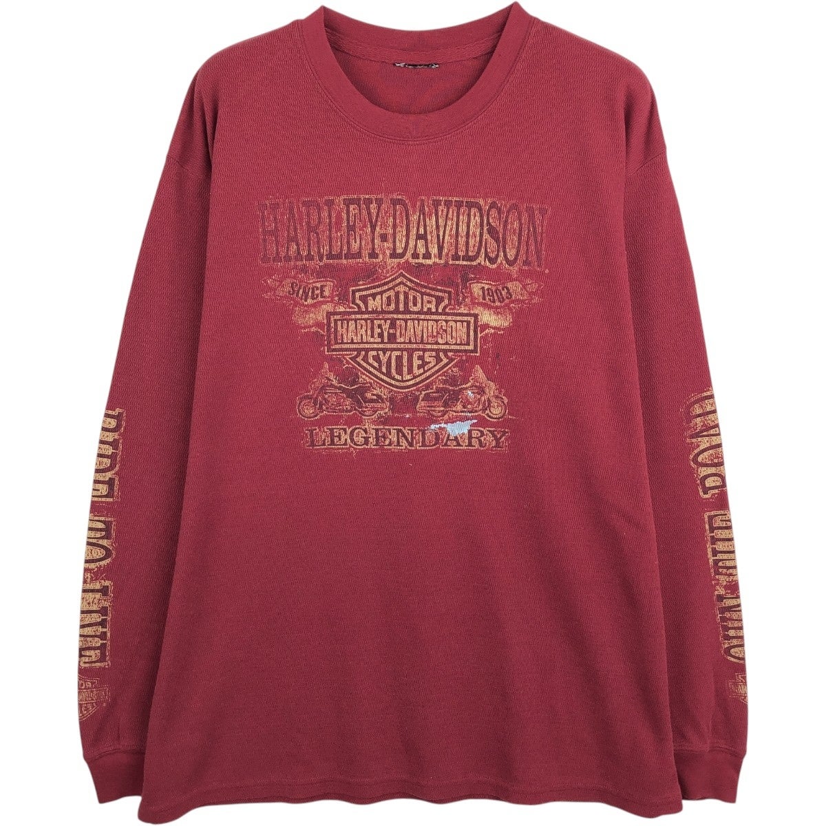 古着 Harley-Davidson ハーレーダビッドソン サーマルロンT ハニカム