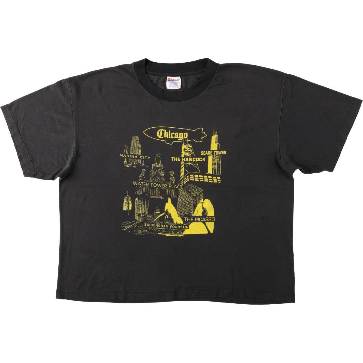 レア 90s Hanes スカルバニー Tシャツ USA製 XL 古着 90年代 ヘインズ Hanes スーベニアTシャツ メンズXL相当