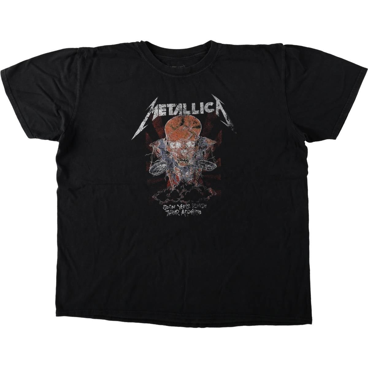 古着 METALLICA メタリカ ドクロ柄 スカル柄 バンドTシャツ バンT