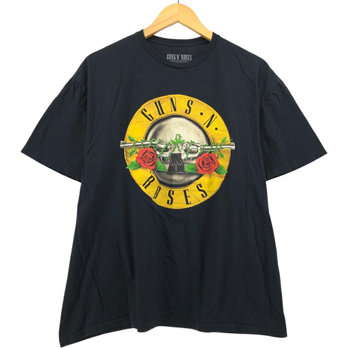 古着 Guns N Roses ガンズアンドローゼズ ドクロ柄 スカル柄 七分袖