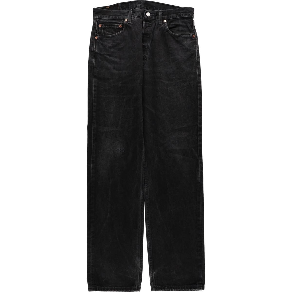 【良色落ち】リーバイス501 ブラックデニム 黒 W32 L30 メキシコ製 古着 00年代 リーバイス Levis 501-0659 ブラックデニム ストレート