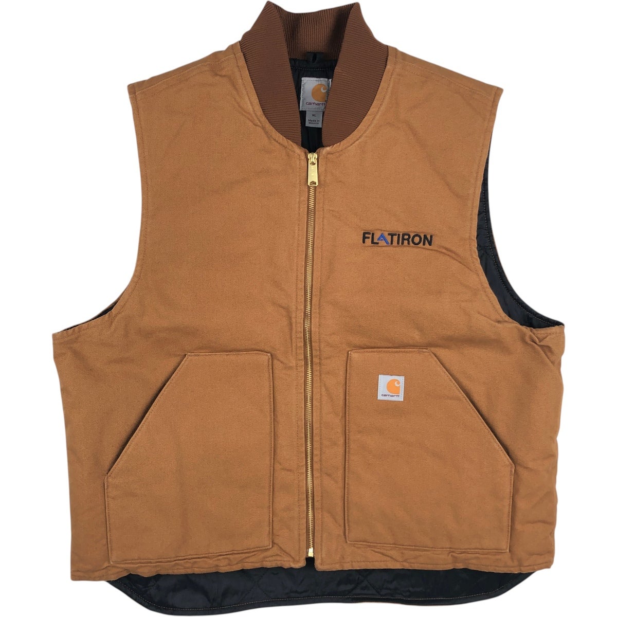 古着 カーハート Carhartt クラシックベスト 中綿入り ダックベスト
