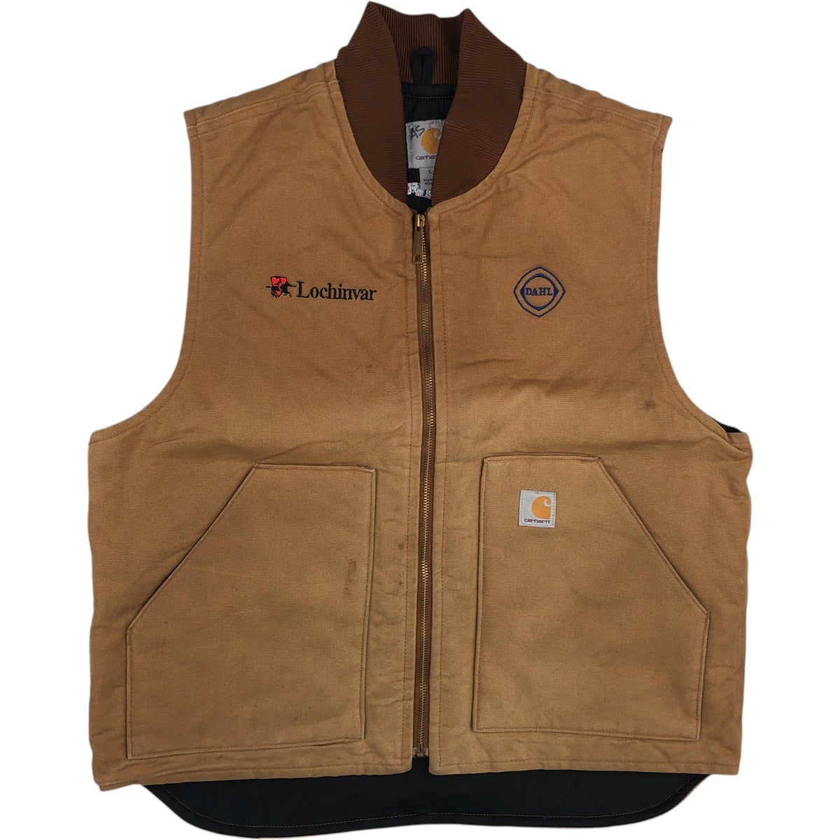 古着 カーハート Carhartt クラシックベスト 中綿入り ダックベスト