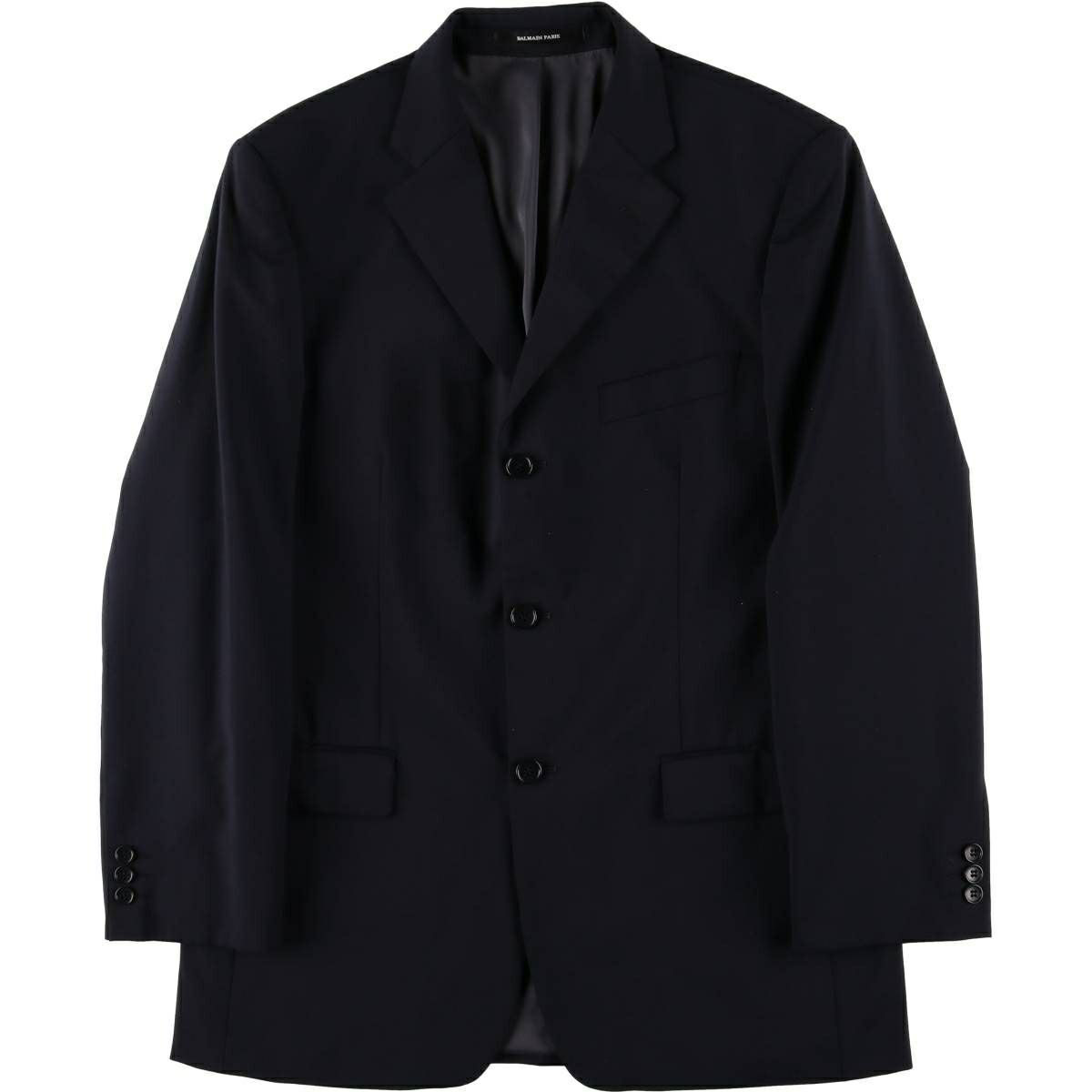 古着 バルマン BALMAIN PARIS ストライプ柄 テーラードジャケット