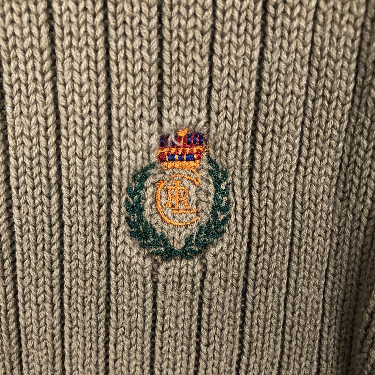古着 80年代 ラルフローレン Ralph Lauren CHAPS チャップス リブ編み