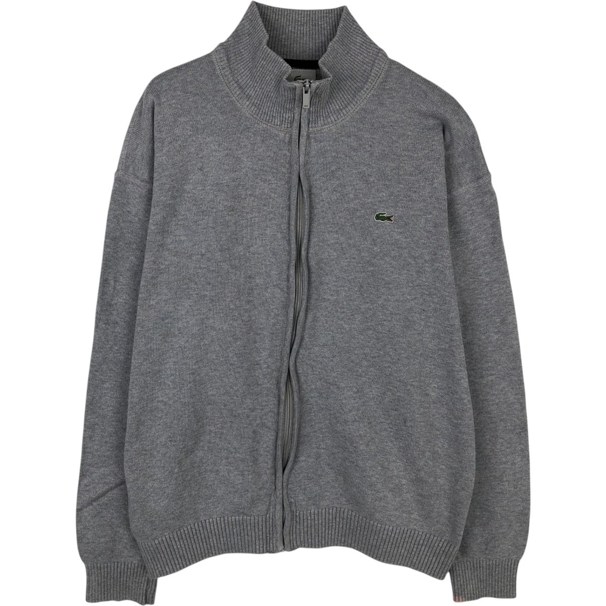 古着 ラコステ LACOSTE フランス企画 Vネック コットンニットセーター