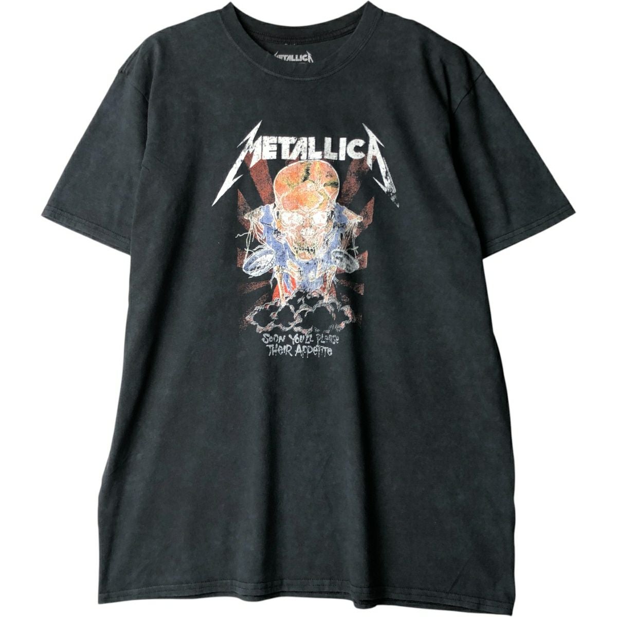 古着 Metallica メタリカ ドクロ柄 スカル柄 バンドTシャツ バンT