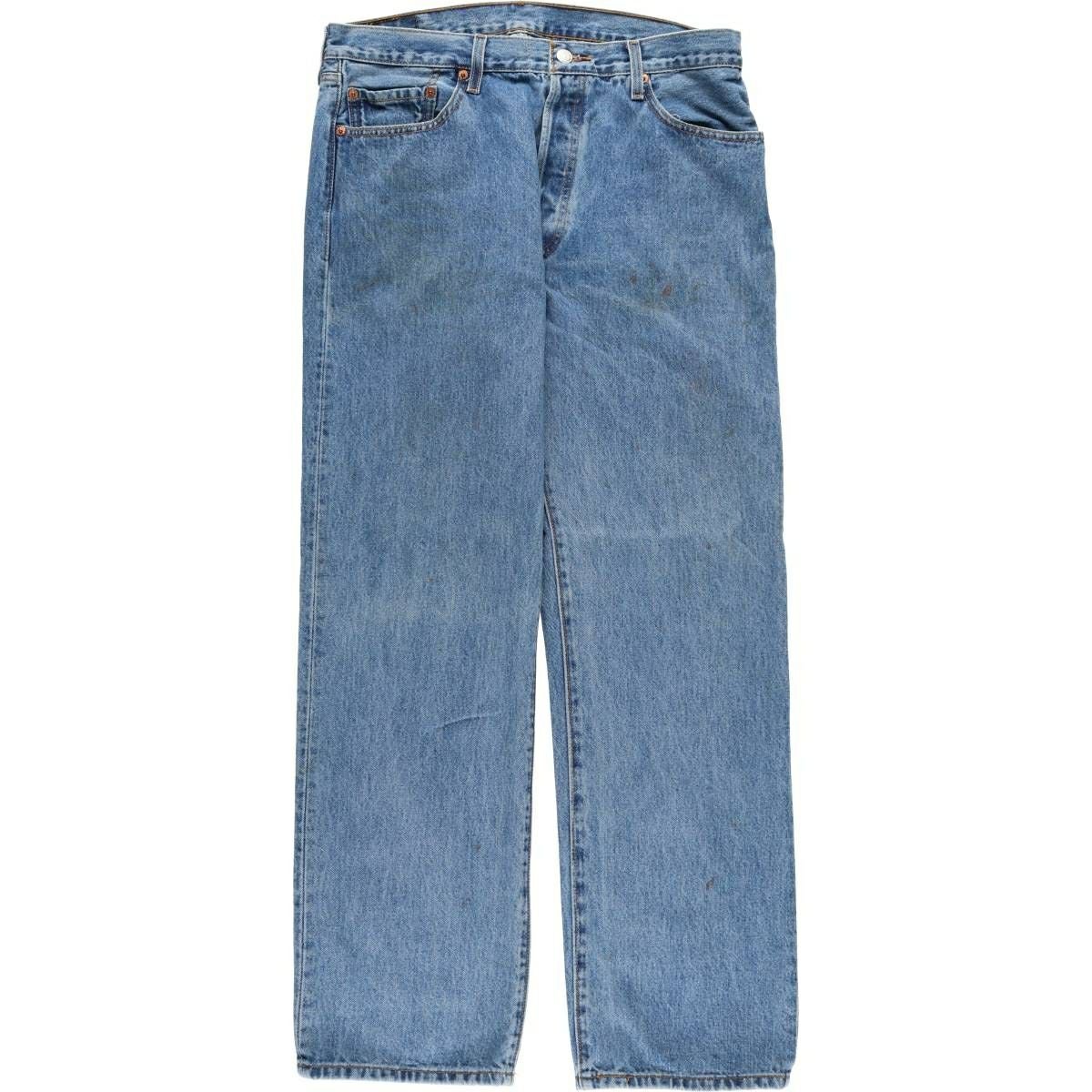 LEVI'S リーバイス デニムパンツ 30(M位) 水色(デニム) 【古着】【中古】 古着 リーバイス Levis 501 ストレートデニムパンツ メンズw35相当