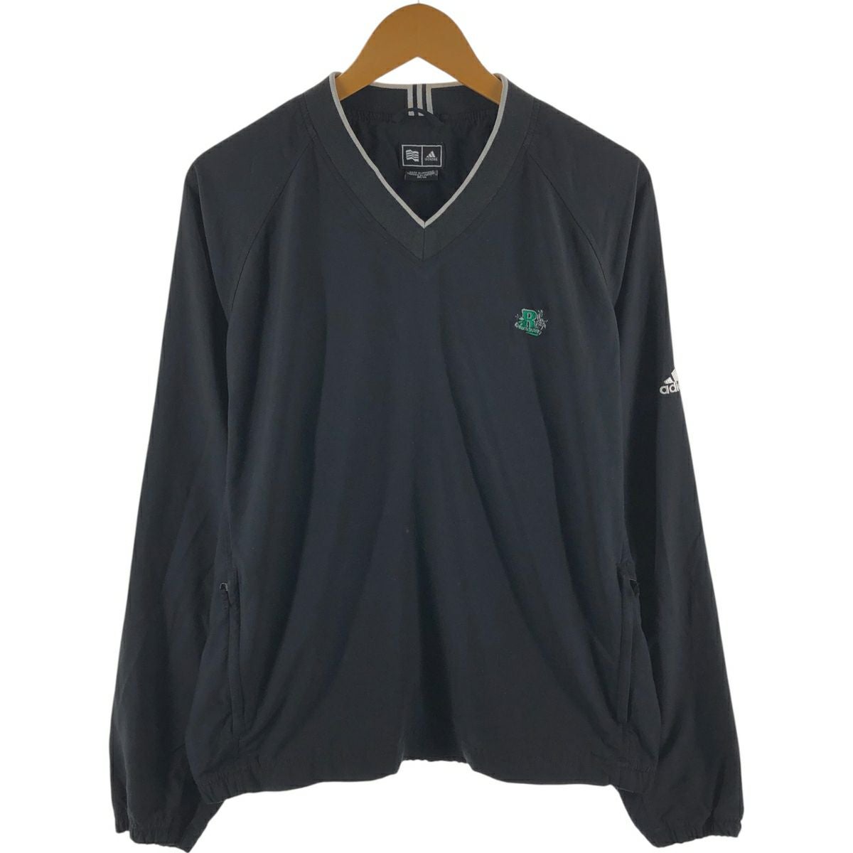 古着 00年代 アディダス adidas GOLF Vネック ウォームアッププル