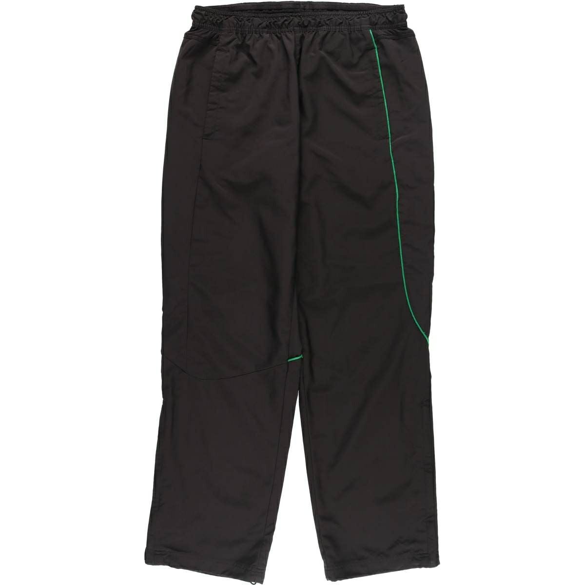 【激レア/サンプル品】PUMA サイドフルジップ ナイロンパンツ 黒 M相当 古着 90～00年代 プーマ PUMA ウォームアップパンツ ナイロンパンツ
