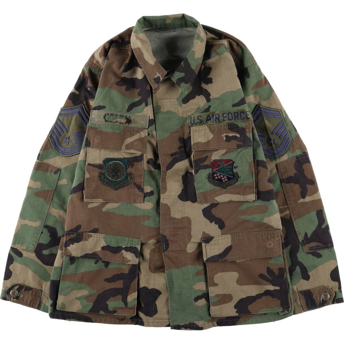 古着 米軍実品 U.S. AIR FORCE 迷彩柄 ウッドランドカモ B.D.U