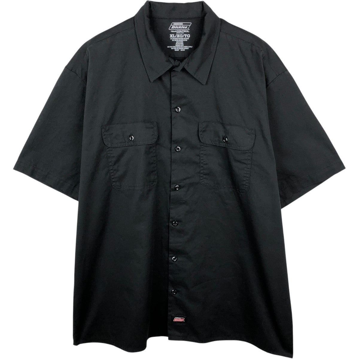 古着 ディッキーズ Dickies 半袖 ワークシャツ ボックスシャツ メンズ
