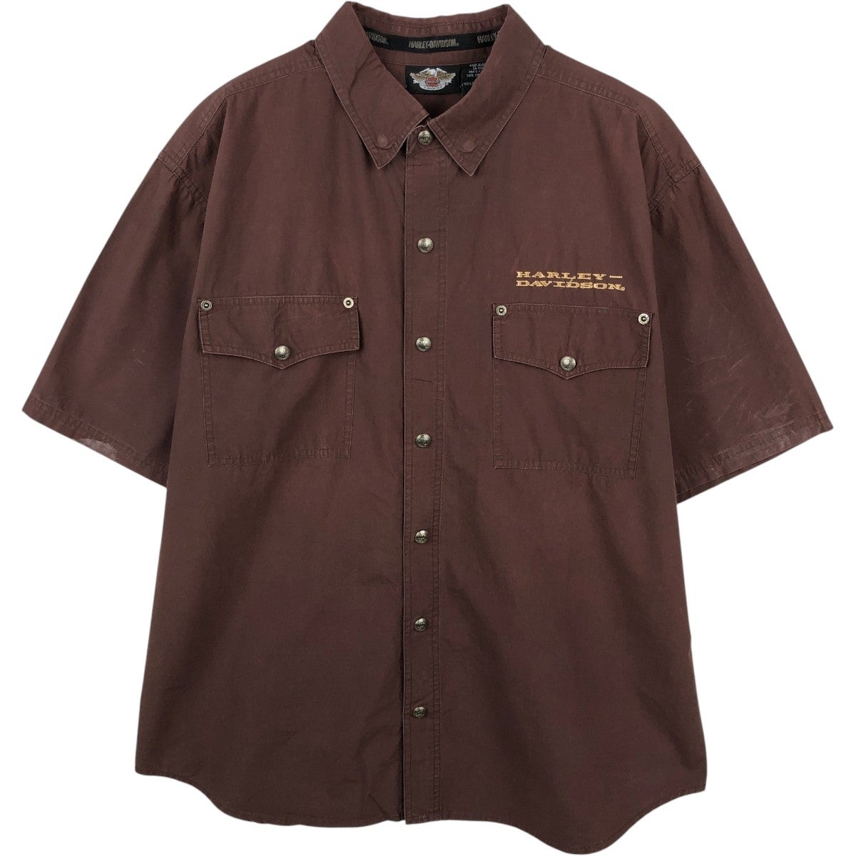 古着 ハーレーダビッドソン Harley-Davidson 半袖 ワークシャツ