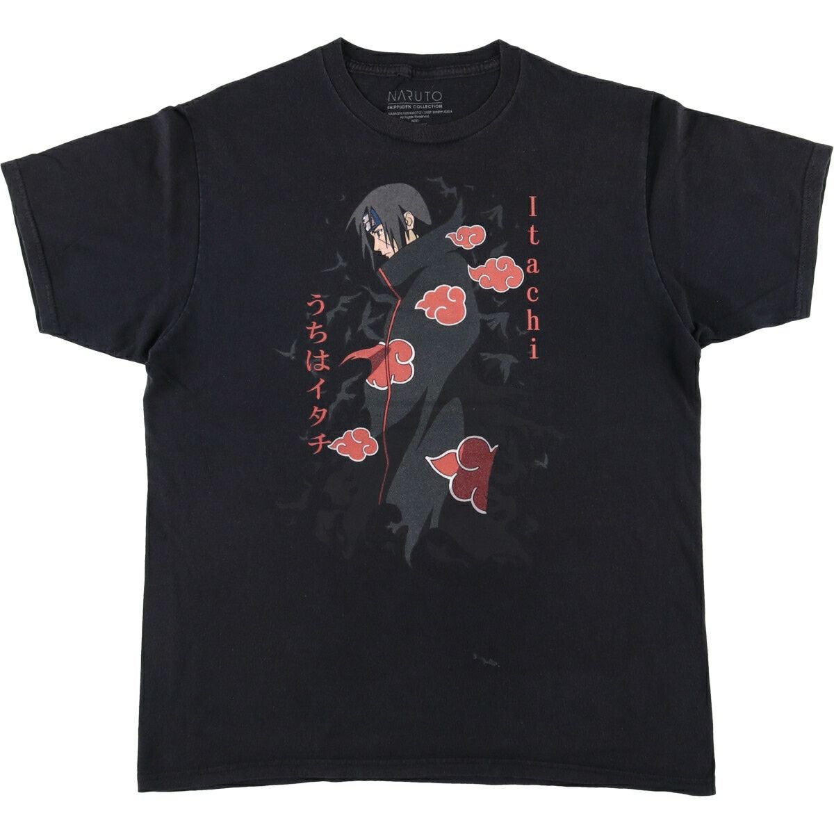 古着 00年代 ナルト疾風伝 SASUKE サスケ アニメ キャラクタープリント