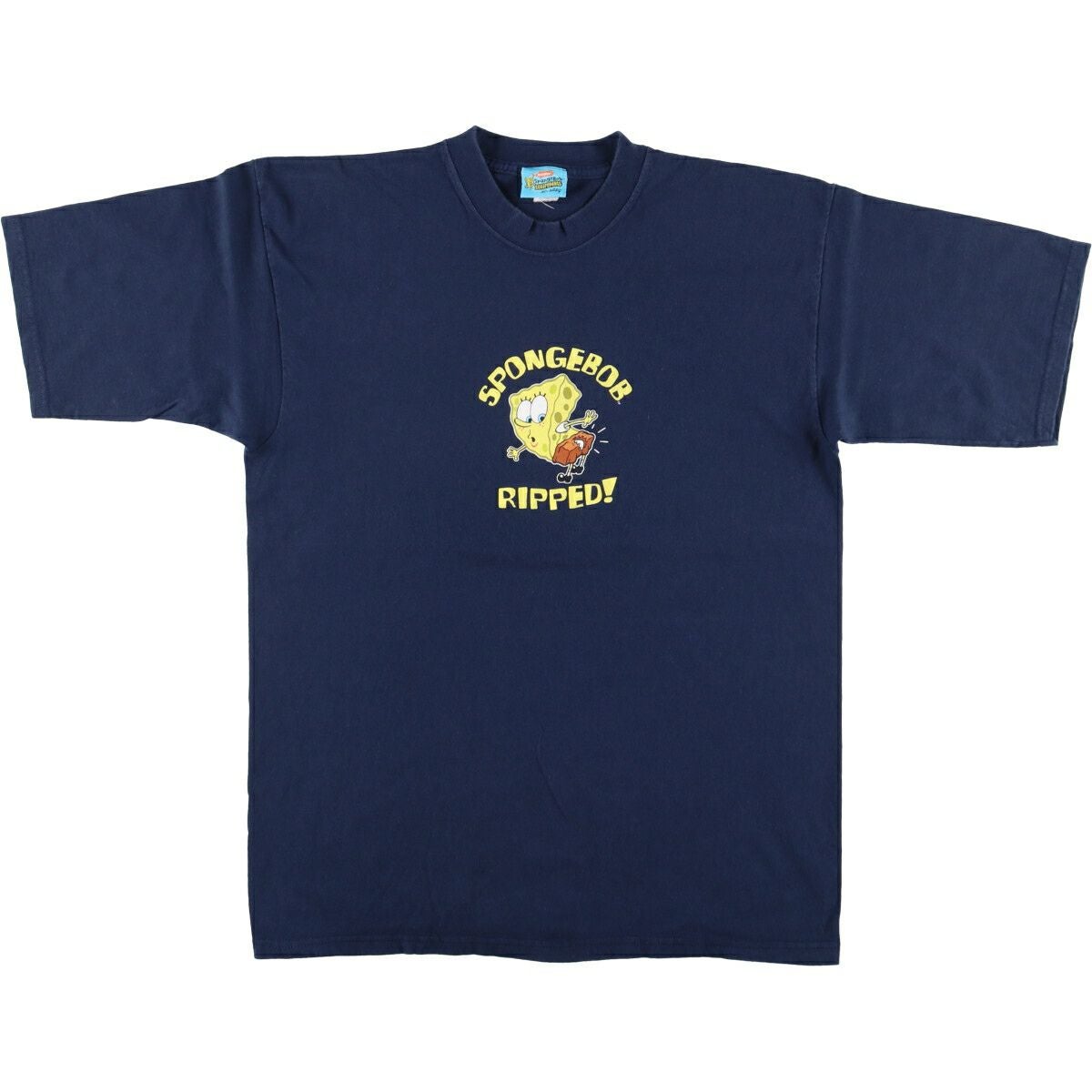 古着 00年代 SPONGE BOB スポンジボブ キャラクタープリントTシャツ