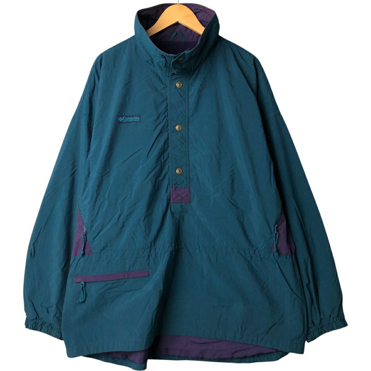 古着 90年代 コロンビア Columbia 白タグ アノラックパーカー メンズXL
