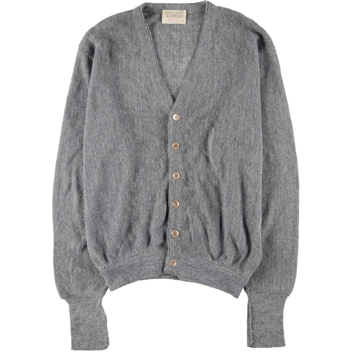 古着 70年代 LORD JEFF JEFFLINKS アクリルニットカーディガン USA製
