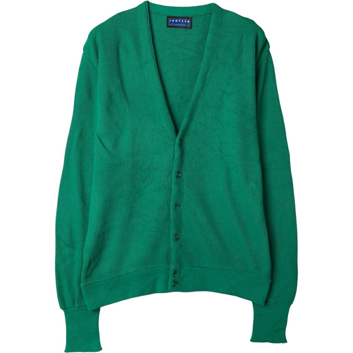 古着 70年代 キャンパス CAMPUS リブ編み アクリルニットカーディガン