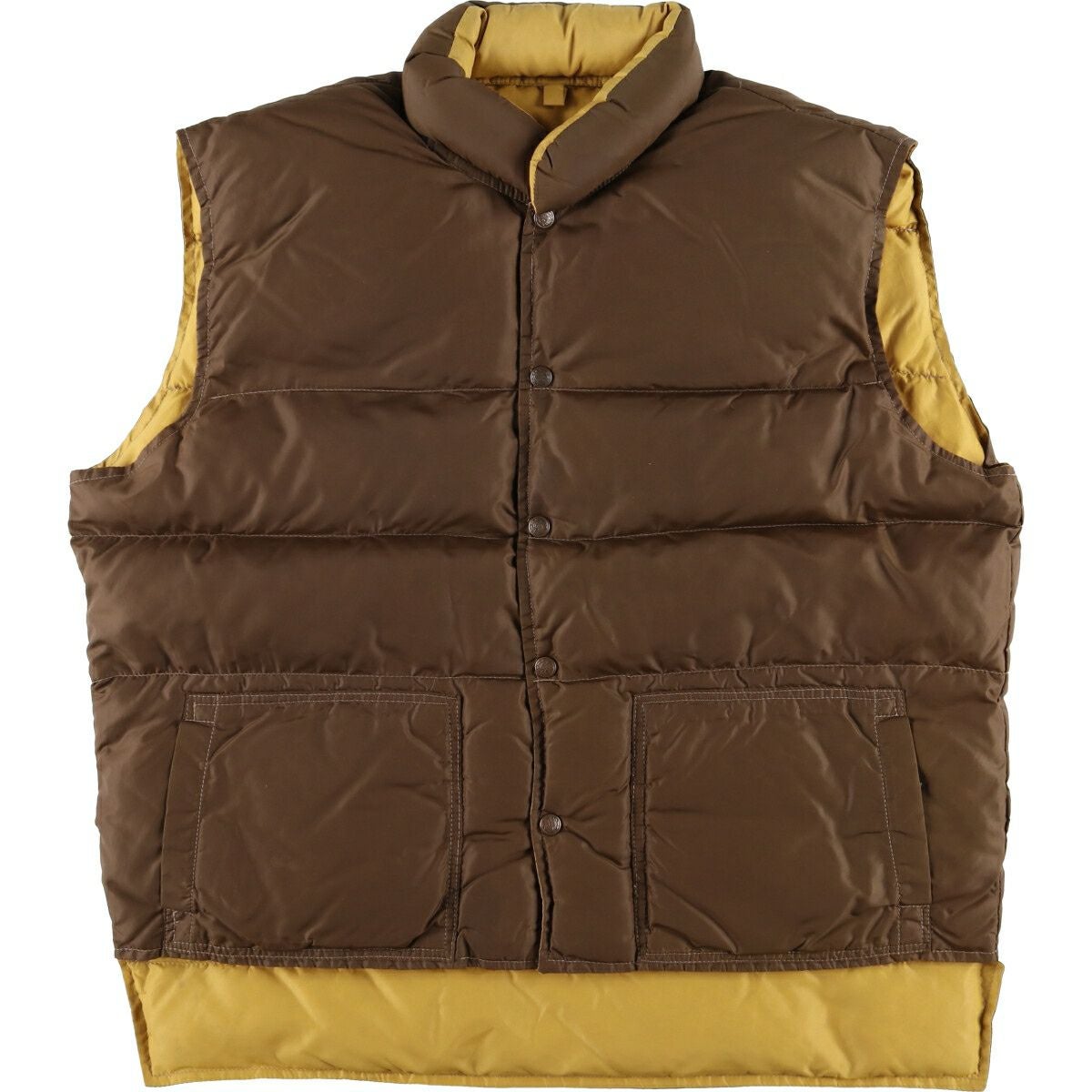 古着 70年代 Stearns リバーシブル グースダウンベスト メンズXL相当