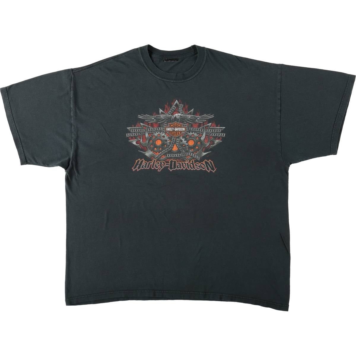 古着 ハーレーダビッドソン Harley-Davidson ファイヤーパターン