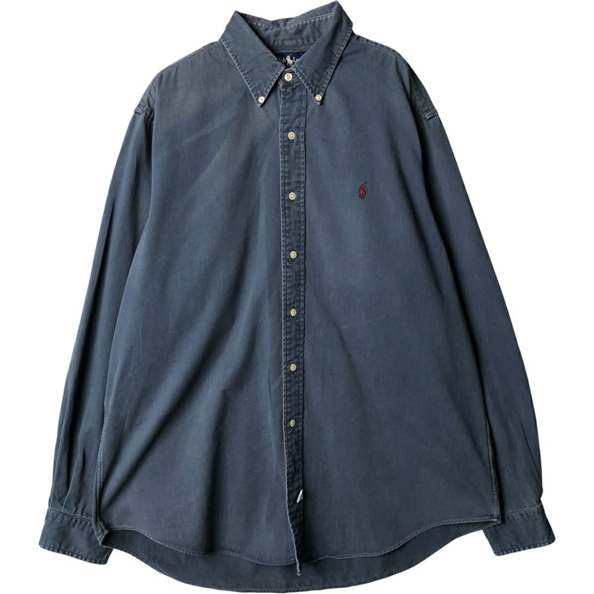 古着 ラルフローレン Ralph Lauren BIG SHIRT 長袖 ボタンダウンシャツ