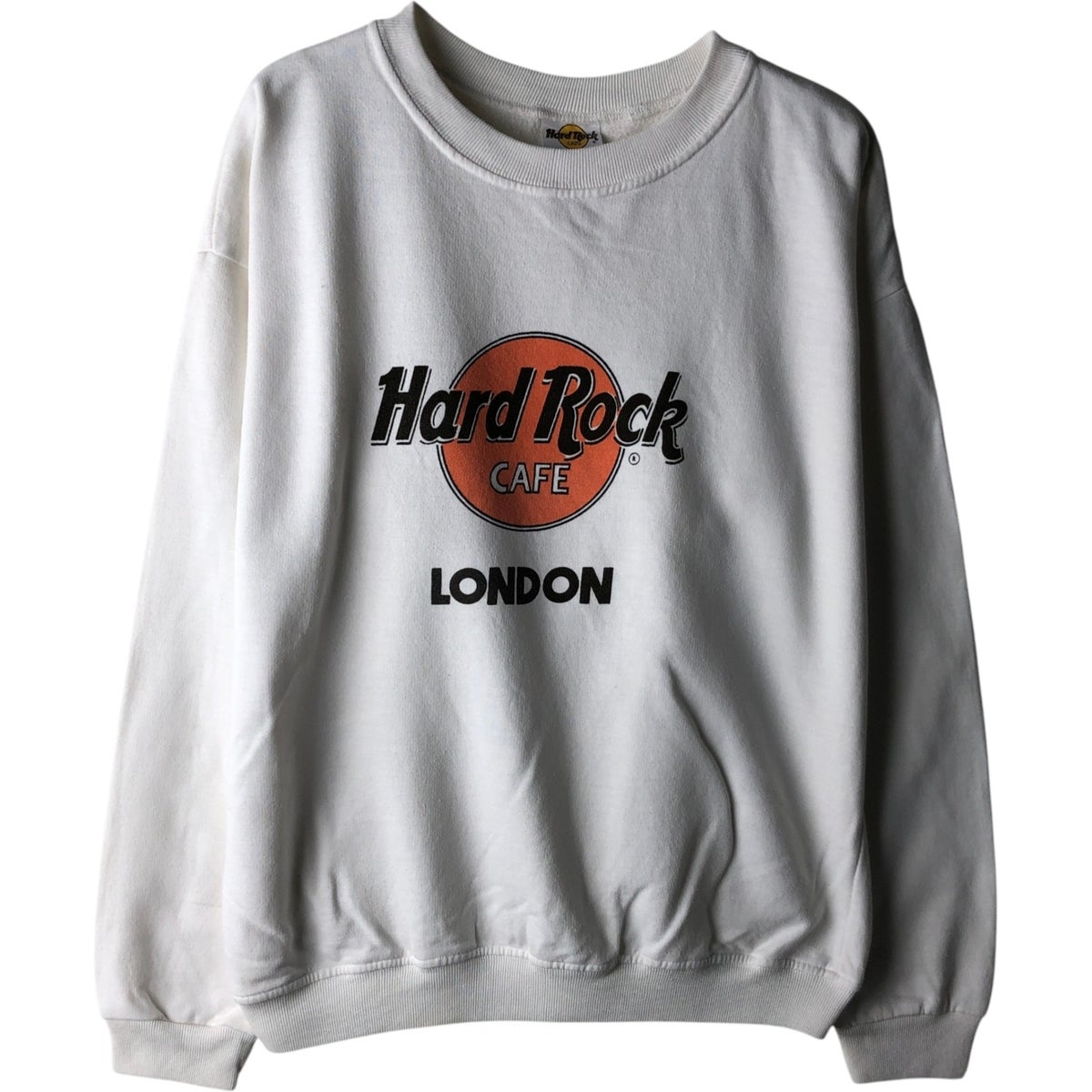 古着 HARD ROCK CAFE ハードロックカフェ アドバタイジング スウェット