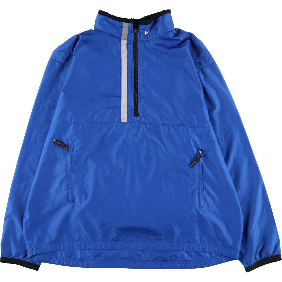 NIKE GOLF Vネック ウォームアッププルオーバー ナイロンジャケット M 古着 90～00年代 ナイキ NIKE GOLF ゴルフ Vネック ウォームアッププル