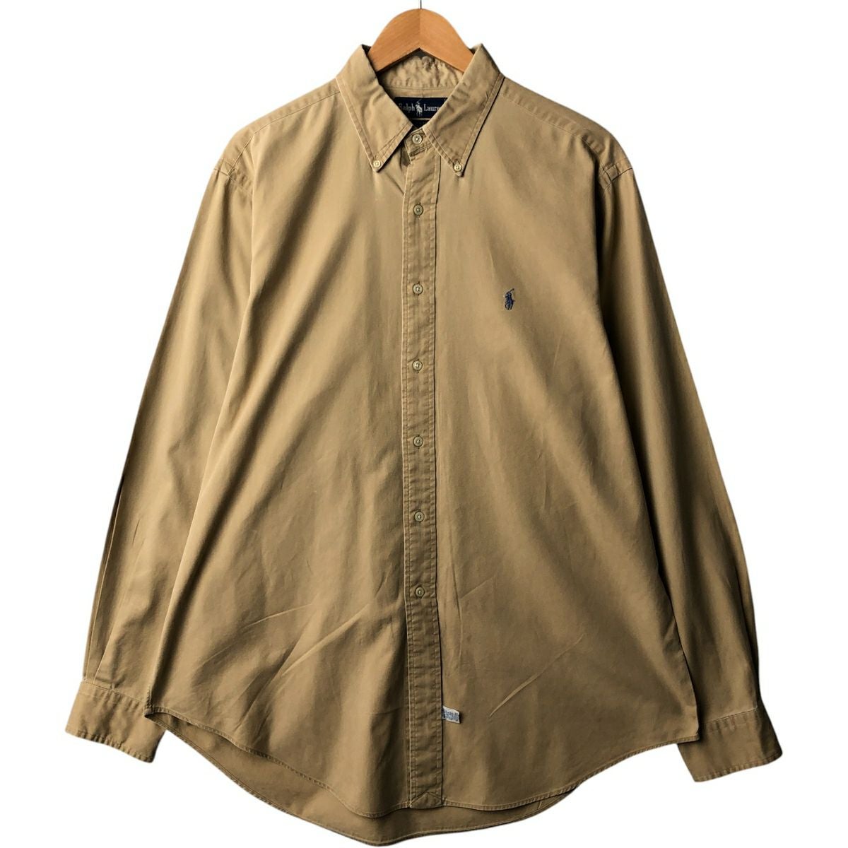 古着 ラルフローレン Ralph Lauren CUSTOM FIT 長袖 ボタンダウン