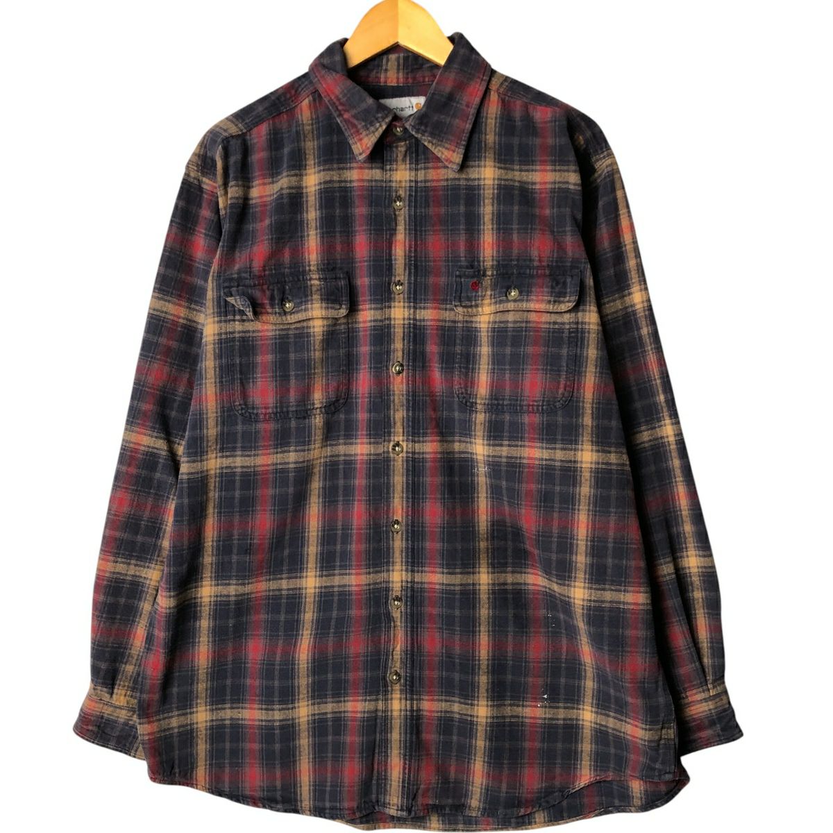 古着 カーハート Carhartt RUGGED OUTDOOR WEAR 長袖 フランネル