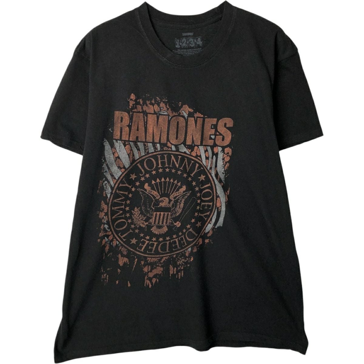古着 RAMONES ラモーンズ バンドTシャツ バンT メンズXL相当