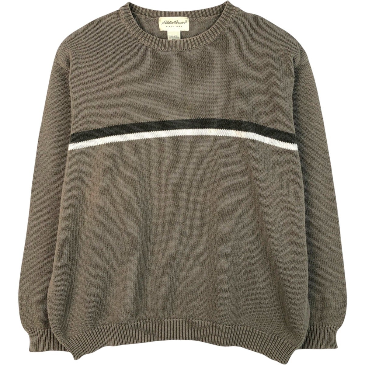 古着 エディーバウアー Eddie Bauer コットンニットセーター メンズXL