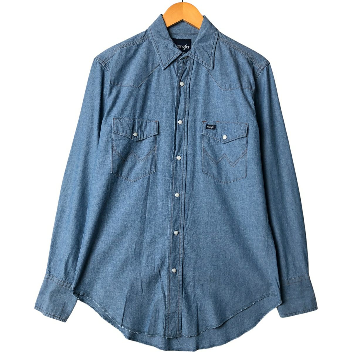 古着 ラングラー Wrangler 半袖 デニムシャツ メンズM相当 /eaa562044 古着 ラングラー Wrangler 半袖 デニムシャツ メンズM相当 /eaa562044