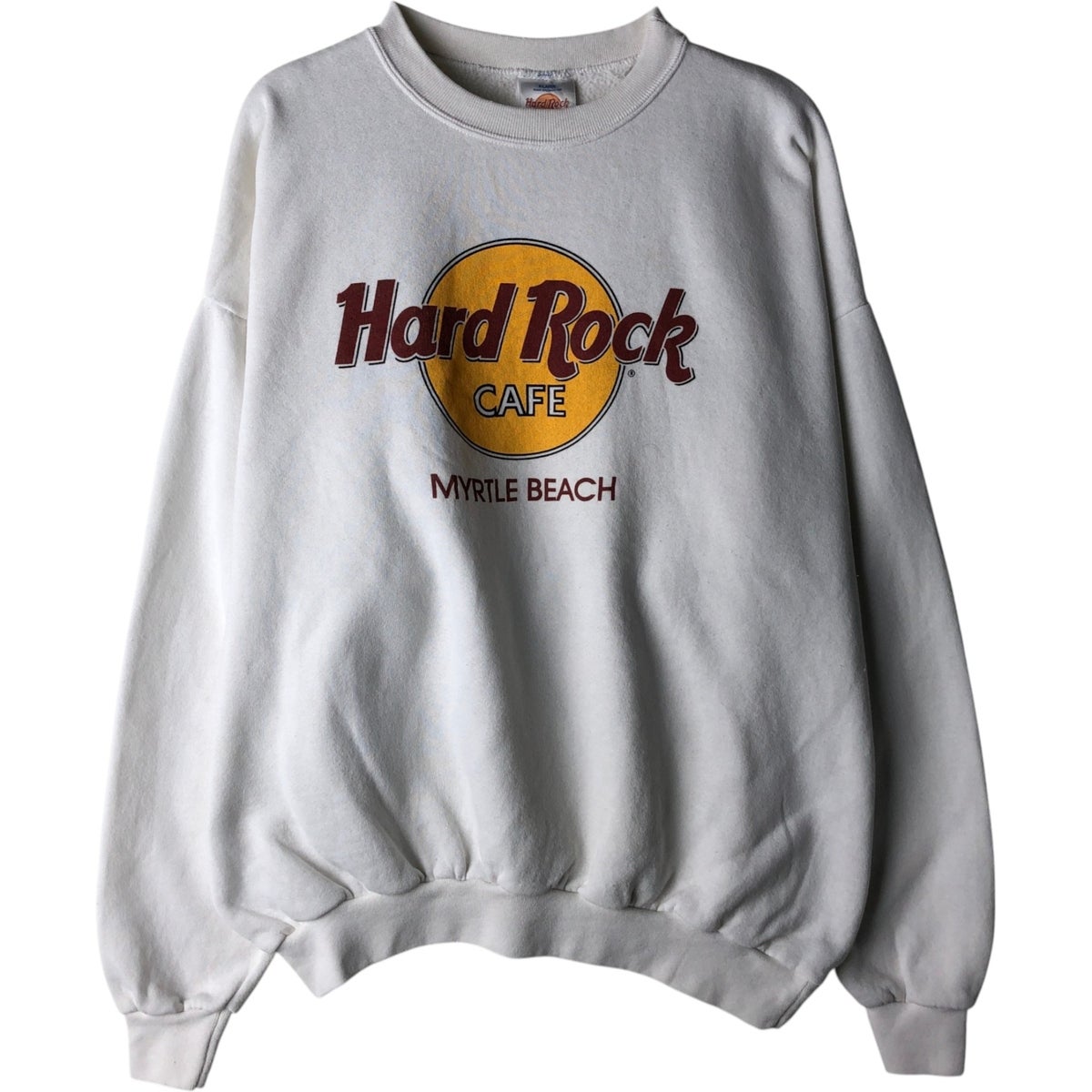 古着 HARD ROCK CAFE ハードロックカフェ アドバタイジング スウェット