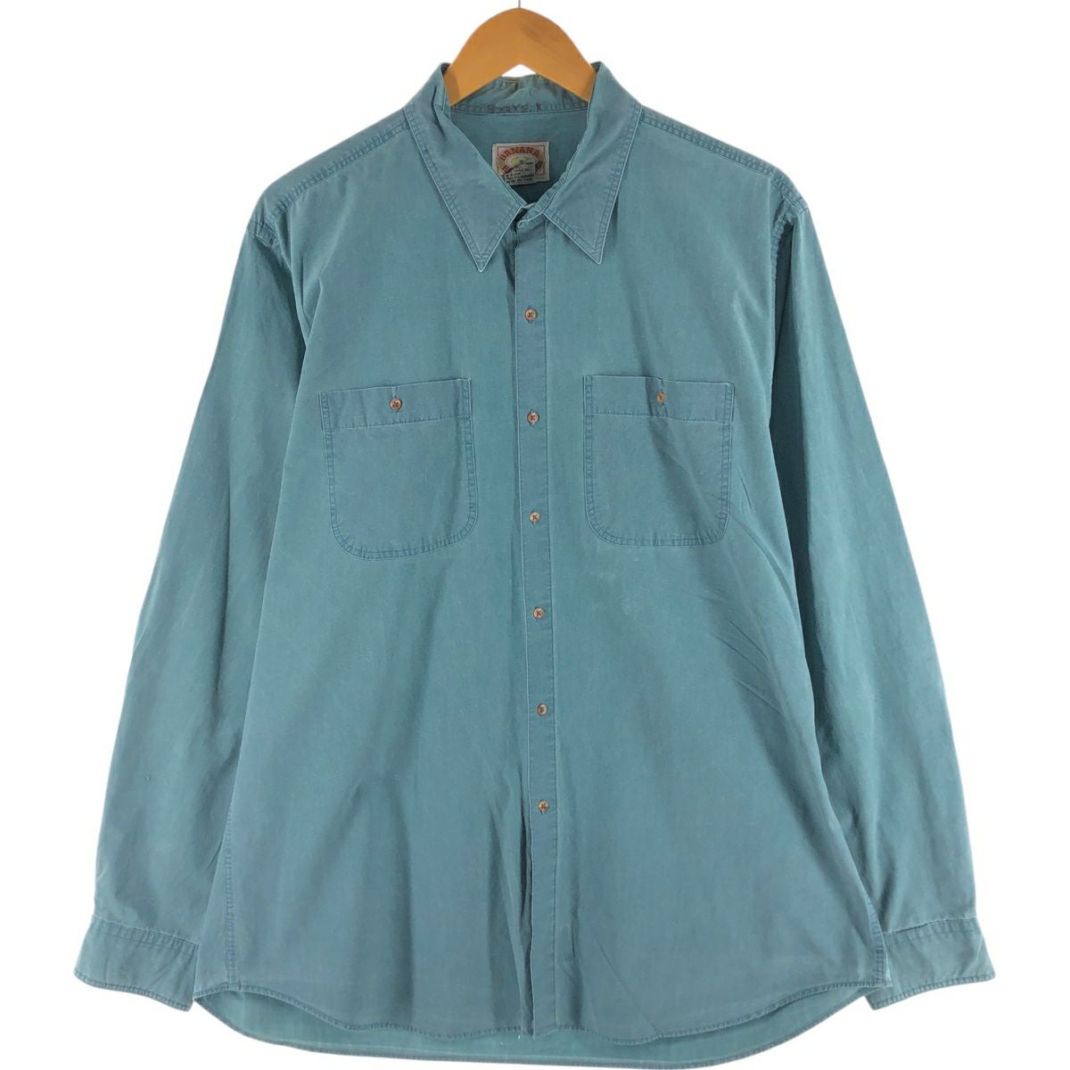 古着 80年代 バナナリパブリック BANANA REPUBLIC 長袖 コットンシャツ
