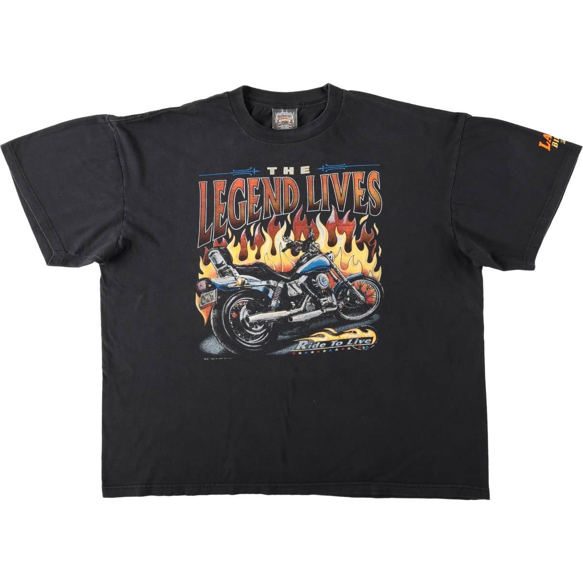 古着 00年代 DELTA ドクロ柄 スカル柄 モーターサイクル バイクTシャツ