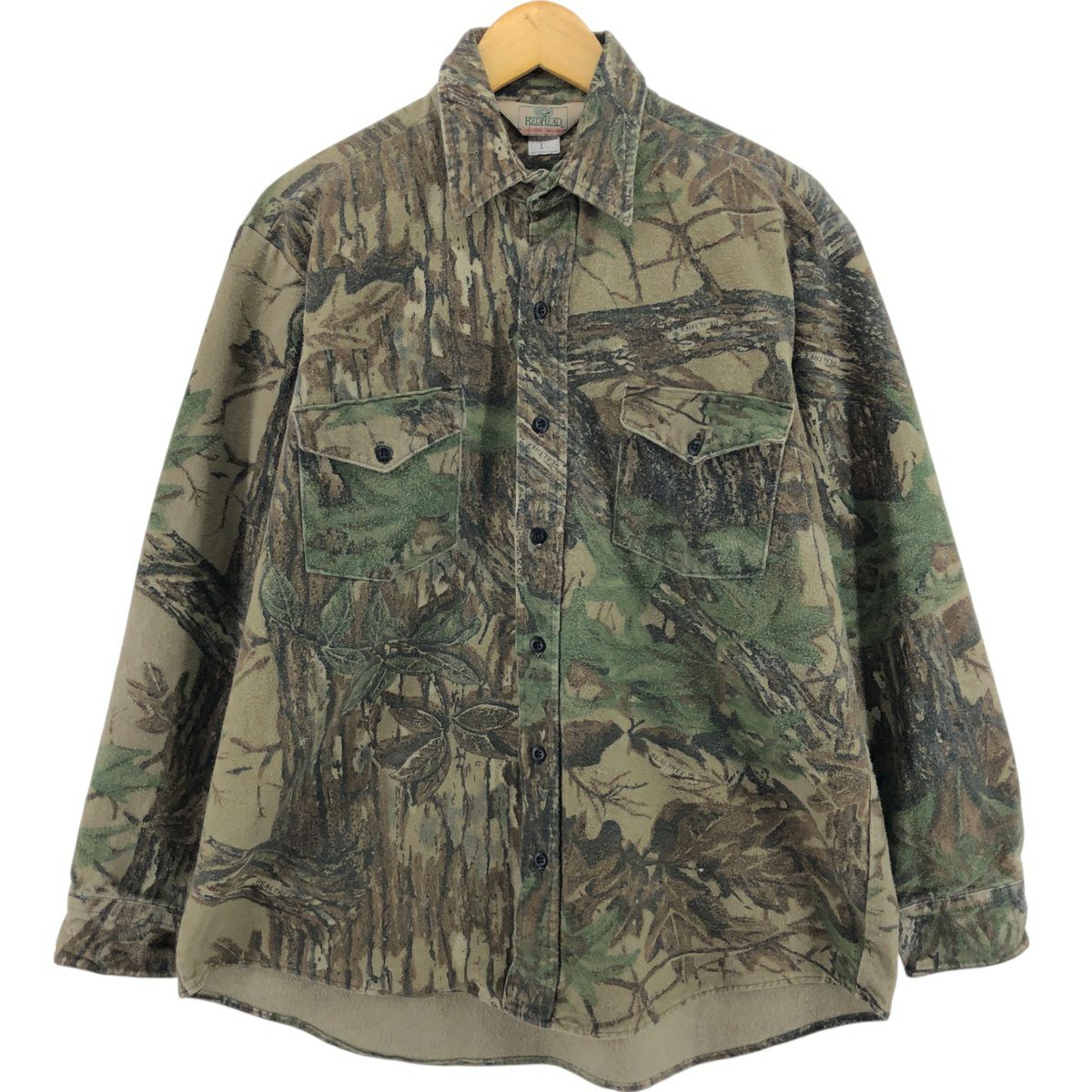 古着 レッドヘッド RED HEAD 迷彩柄 リアルツリーカモ シャツ