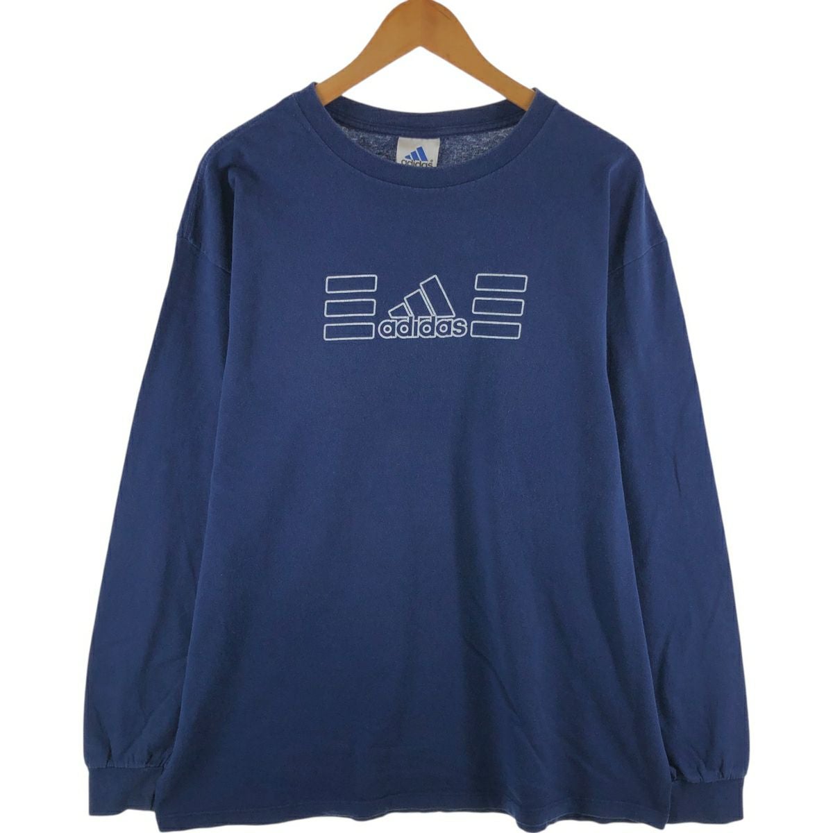 古着 90年代 アディダス adidas ロングTシャツ ロンT USA製 メンズXL