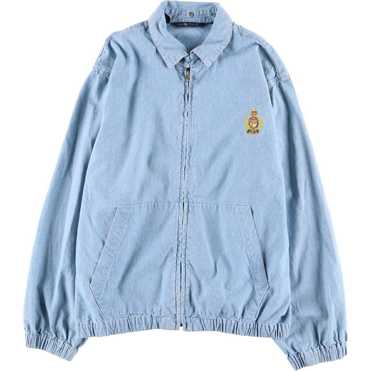 ラルフローレンジャンパー 古着 ラルフローレン Ralph Lauren シャンブレー スイングトップ