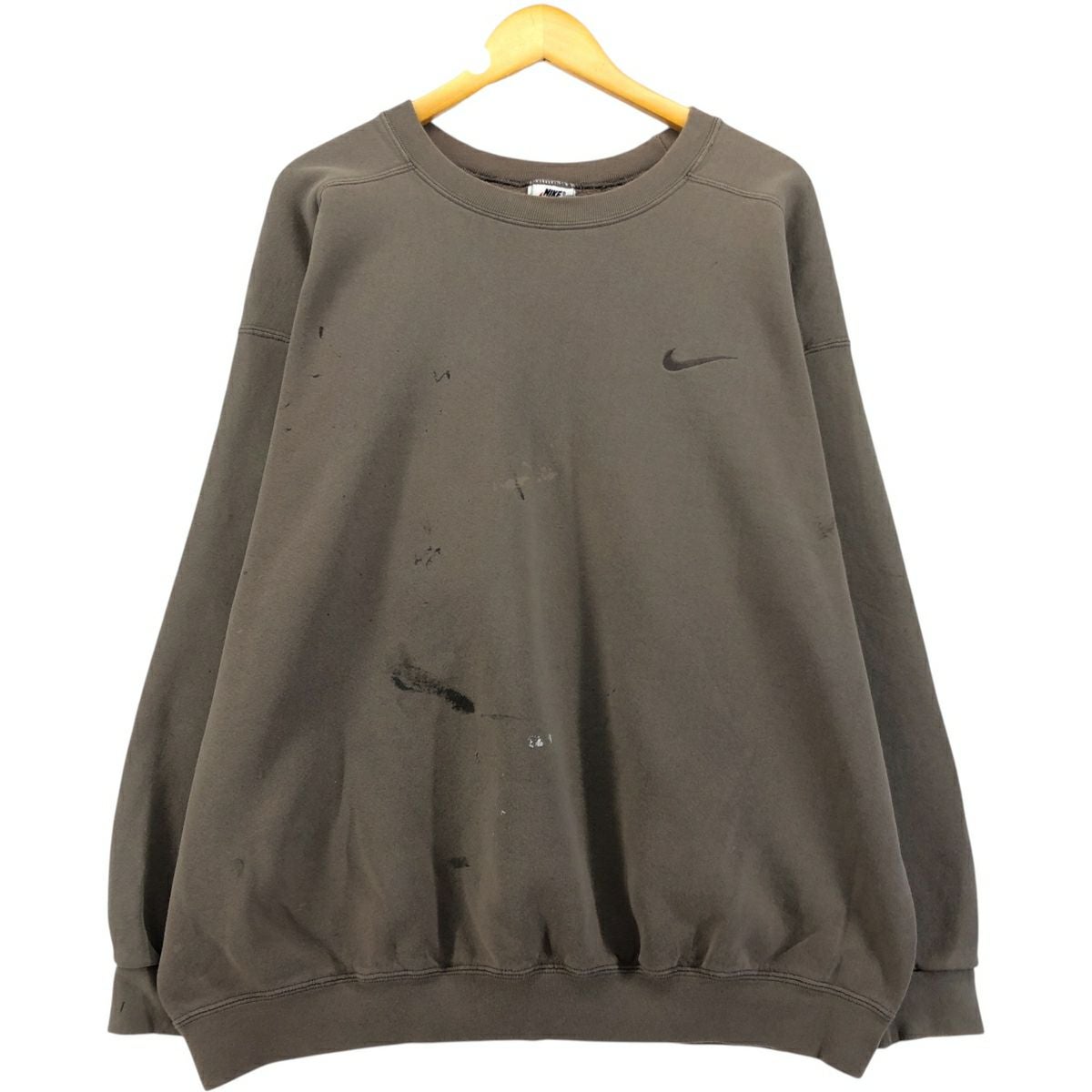 古着 90年代 ナイキ NIKE ワンポイントロゴスウェットシャツ