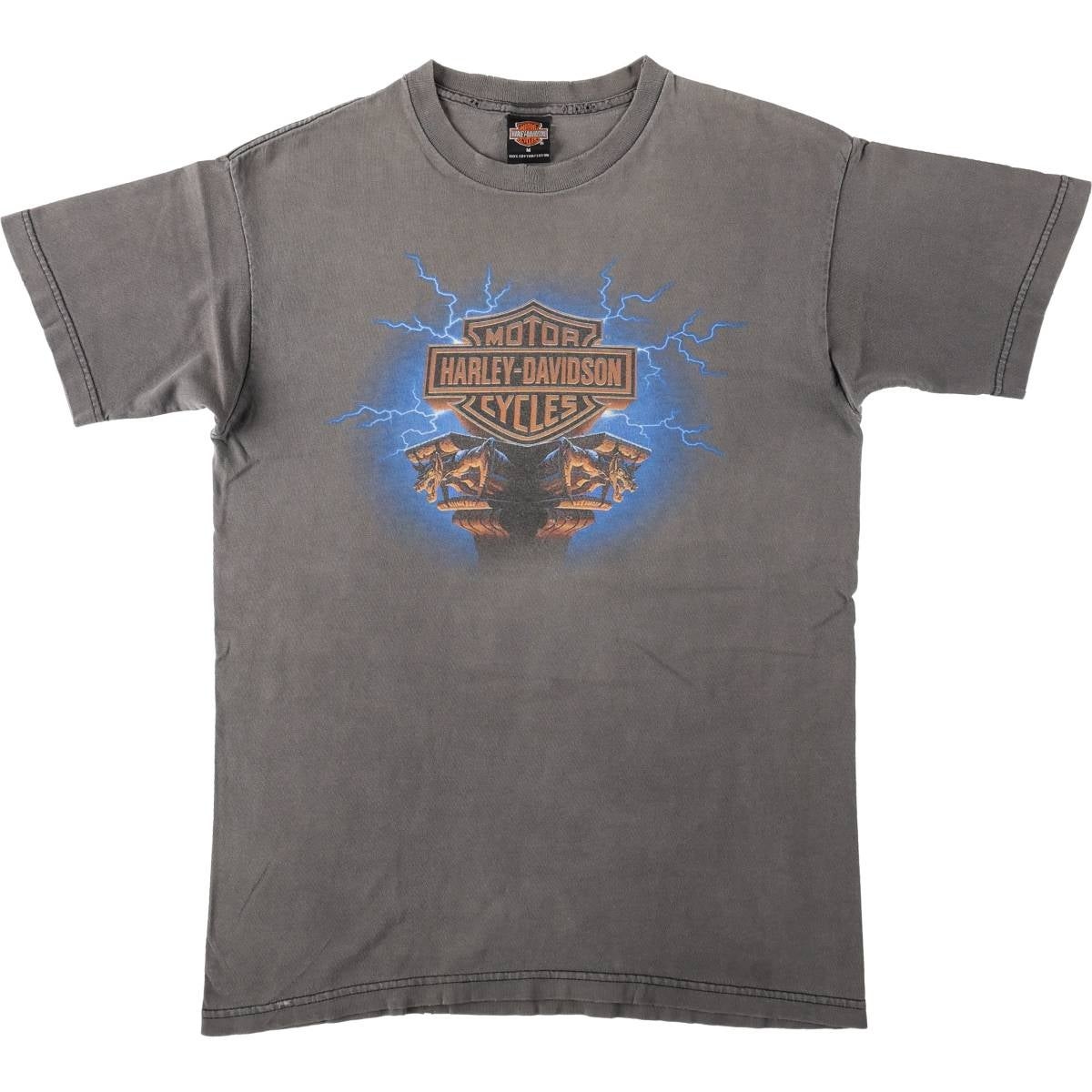 古着 ハーレーダビッドソン Harley-Davidson サンダー柄 モーター