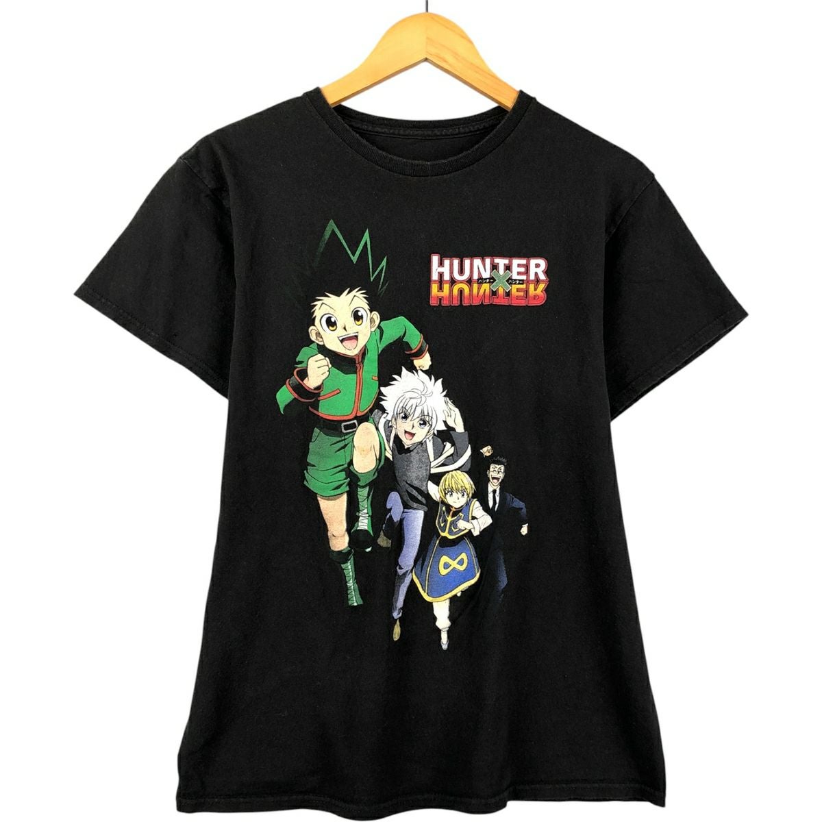 ハンターハンター　HUNTER×HUNTER Tシャツ　激レア　メンズMサイズ 古着 HUNTER×HUNTER ハンターハンター アニメ キャラクタープリントT
