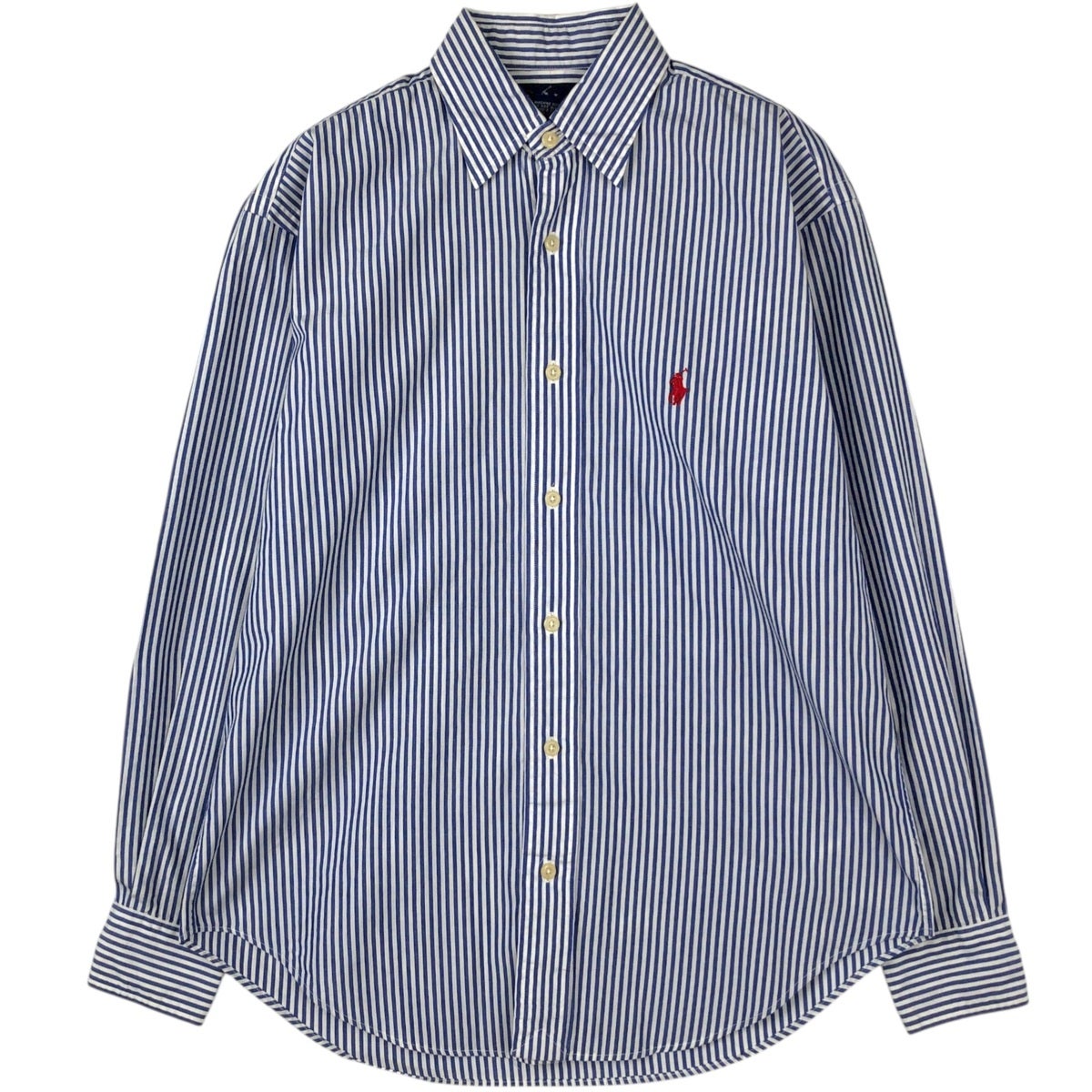 古着 ラルフローレン Ralph Lauren ストライプ柄 長袖 コットンストライプシャツ レディースM相当/eaa618346 古着 ラルフローレン Ralph Lauren ストライプ柄 長袖 コットン