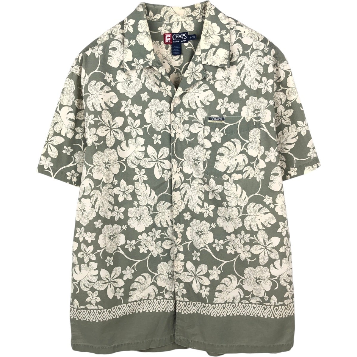古着 ラルフローレン Ralph Lauren CHAPS チャップス 総柄 花柄