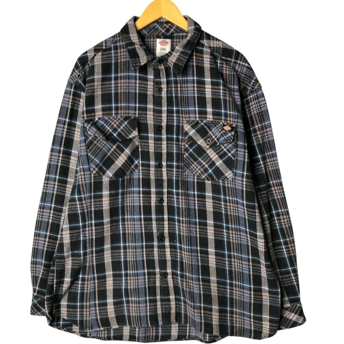 古着 ディッキーズ Dickies オンブレチェック 長袖 フランネルチェック