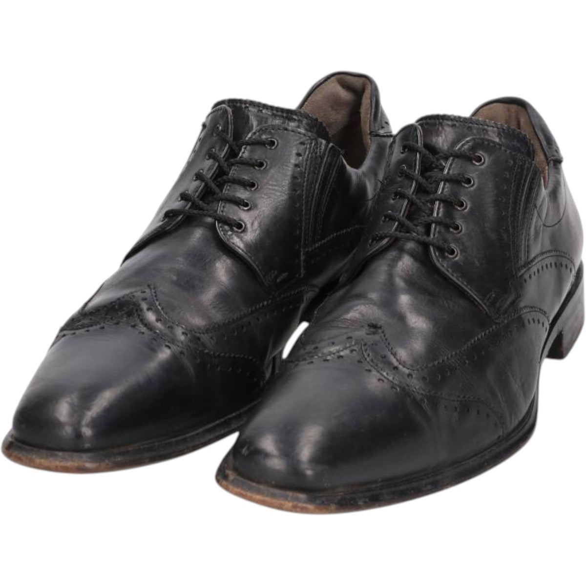 古着 ローク Loake フルブローグ ウイングチップシューズ 英国製 8